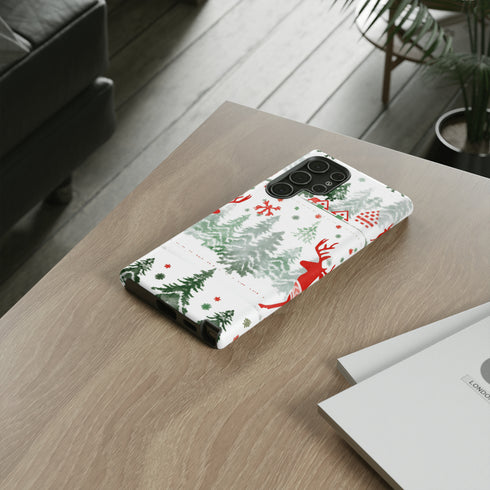 Nordic Christmas Print - Impact Resistant Phone Case